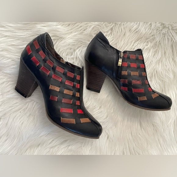 L’Artiste by Spring Step Brilliance Pump multi color leather woven unique - Picture 12 of 16